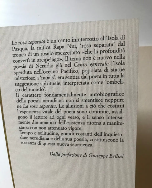 Pablo Neruda - La rosa separata